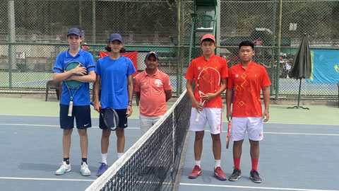 Tuyển quần vợt nam trẻ Việt Nam xếp thứ hai bảng C