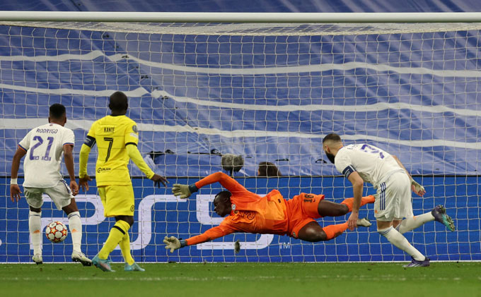 3/4 bàn thắng Benzema ghi vào lưới Chelsea được thực hiện bằng đầu