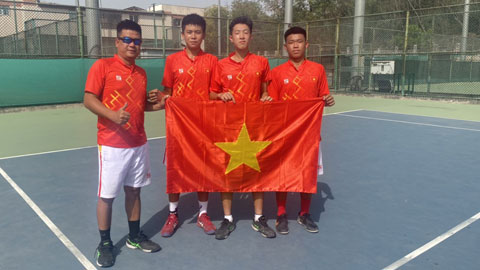 Tuyển quần vợt nam trẻ Việt Nam vào tứ kết