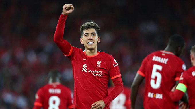 Firmino lập cú đúp ở trận Liverpool vs Benfica