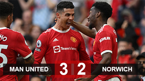 Kết quả MU 3-2 Norwich: Sống lại giấc mơ vào Top 4 Kết quả MU 3-2 Norwich: Sống lại giấc mơ vào Top 4