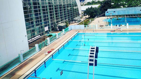 Sân Mỹ Đình (ảnh chủ) và Cung thể thao dưới nước đang được sửa chữa để phục vụ SEA Games 31
