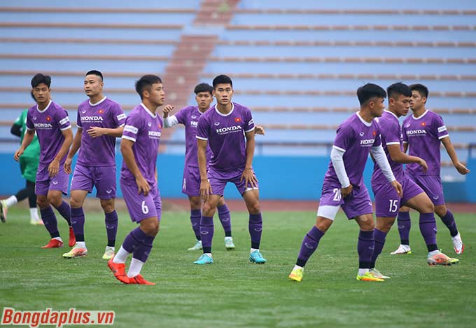 U23 Việt Nam chuẩn bị cho trận gặp U20 Hàn Quốc vào ngày 19/4 - Ảnh: Đức Cường