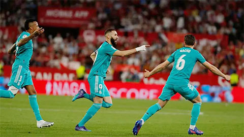 Real Madrid ngược dòng thắng Sevilla với tỷ số 3-2: Khí chất tân vương