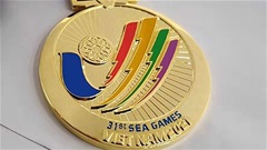 Huy chương Vàng SEA Games 2021 được mạ vàng 24k
