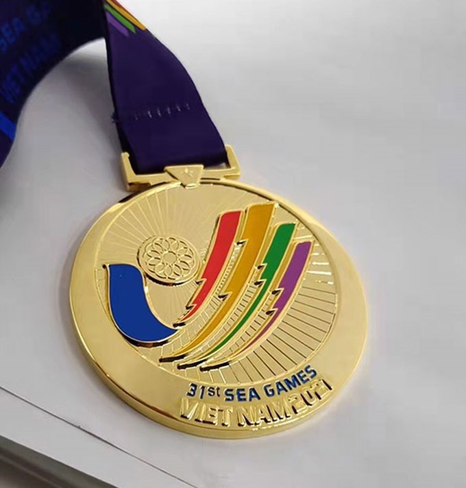 Huy chương Vàng SEA Games được mạ vàng 24k 