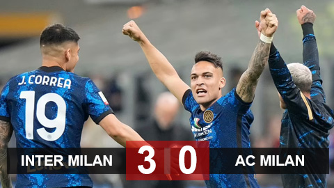 Kết quả Inter Milan 3-0 AC Milan: Nezzaruzzi vào chung kết