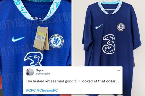 Mẫu áo đấu mới của Chelsea