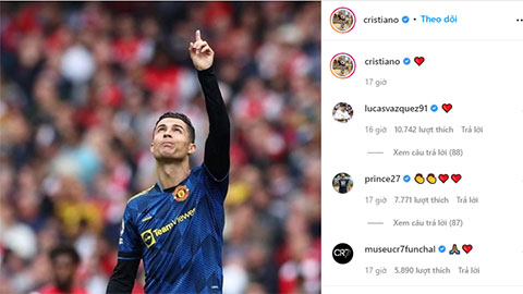 MU cảm ơn fan Arsenal, Ronaldo đăng hình ảnh xúc động