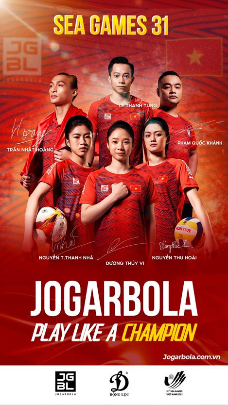 SEA Games 31 là dấu mốc nối dài hành trình cổ vũ cho tinh thần thể thao rực lửa không giới hạn của Jogarbola - thương hiệu thể thao đến từ Nhật Bản
