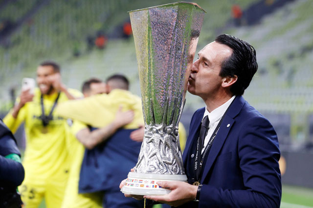 Mùa trước, HLV Emery đã cùng Villarreal vô địch Europa League