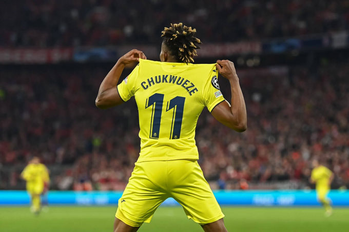 Hai tuần trước, Villarreal đã đánh sập Bayern Munich bằng bàn thắng của Samuel Chukwueze
