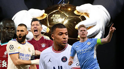 Ai sẽ chiến thắng Quả Bóng Vàng 2022: Benzema, Salah, De Bruyne?