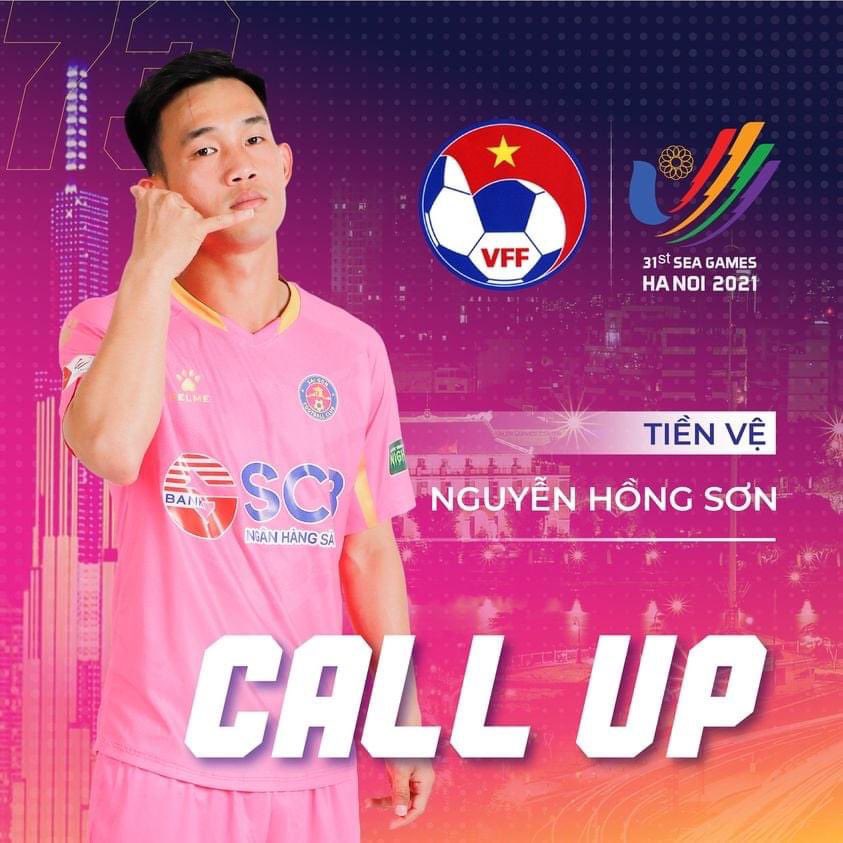 Tiền vệ Nguyễn Hồng Sơn được triệu tập lên U23 Việt Nam 