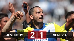 Kết quả bóng đá Juventus 2-1 Venezia: Juventus xây chắc vị trí thứ 4