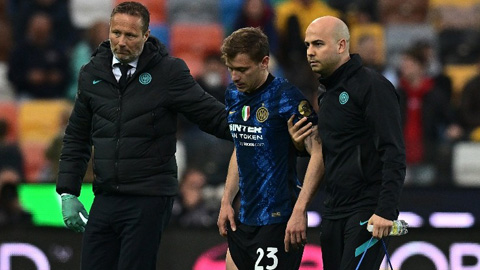 Inter lo sốt vó vì Barella chấn thương 