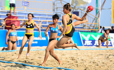 ĐT bóng ném nữ Việt Nam thi đấu tại SEA Games