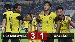 Kết quả U23 Malaysia vs U23 Lào: Hổ vàng lấy lại ngôi đầu bảng B