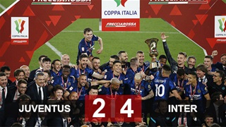 Ngược dòng hạ Juventus, Inter vô địch Coppa Italia
