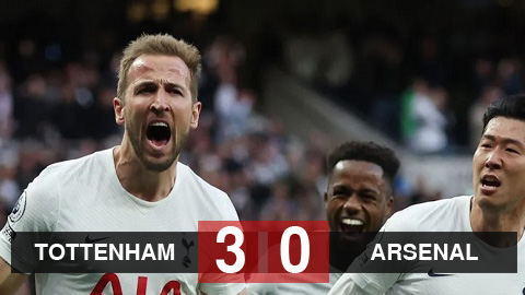 Kết quả Tottenham 3-0 Arsenal: Tăng độ nóng cho cuộc đua Top 4