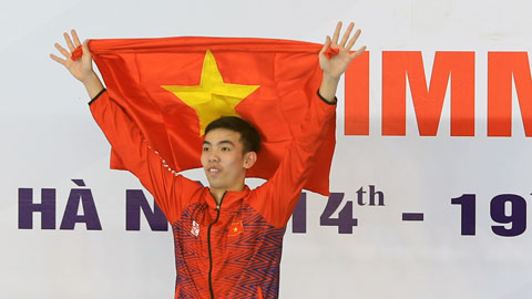 Nguyễn Huy Hoàng  giành HCV ở nội dung bơi 1.500 mét tự do nam