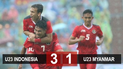 Kết quả bóng đá U23 Indonesia vs U23 Myanmar: U23 Indonesia  vào bán kết