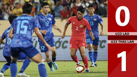 VIDEO bàn thắng U23 Lào vs U23 Thái Lan: 0-1 (Bảng B - SEA Games 31)