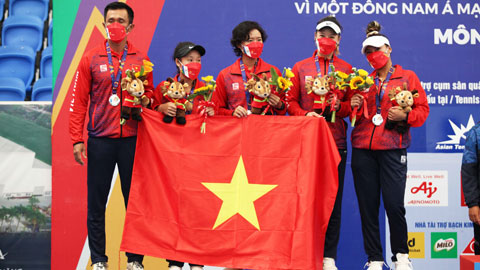 Quần vợt Việt Nam đoạt HCB đồng đội nữ tại SEA Games 31