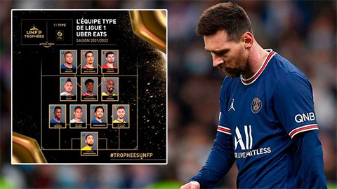 Messi không có tên ở đội hình tiêu biểu Ligue 1 mùa này