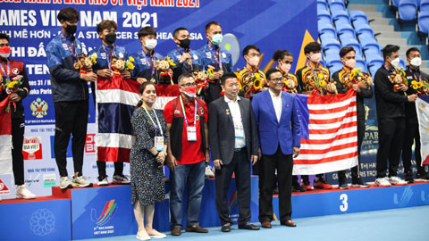 Quần vợt Thái Lan đoạt hai HCV đồng đội tại SEA Games 31