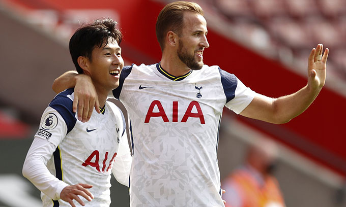 Heung-min Son và Harry Kane thi đấu bùng nổ giai đoạn cuối mùa để đưa Tottenham vào Top 4