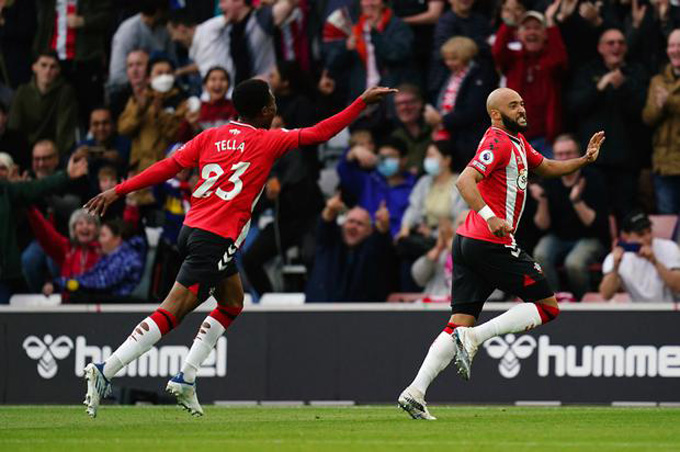 Redmond mở tỷ số trận Southampton vs Liverpool ở phút 13
