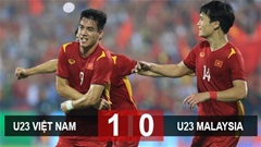 Kết quả U23 Việt Nam vs U23 Malaysia: Việt Nam đấu Thái Lan ở chung kết tranh HCV