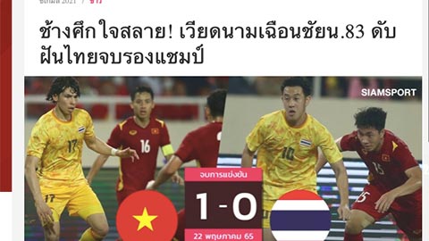 Báo Thái Lan: "Trận thua U23 Việt Nam làm tan nát Voi chiến"