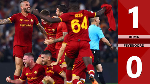 VIDEO bàn thắng Roma vs Feyenoord: 1-0 (Chung kết Europa Conference League 2021/22)