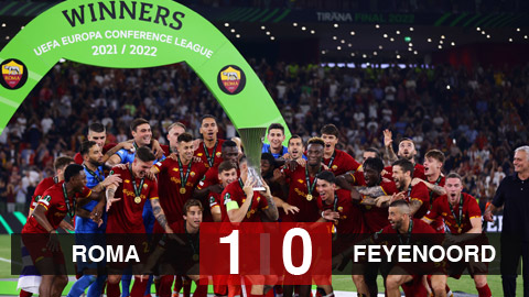 Kết quả Roma 1-0 Feyenoord: Roma vô địch Europa Conference League