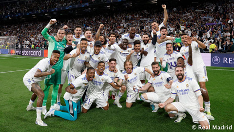 Real Madrid 'cô đơn trên đỉnh' bảng xếp hạng Champions League mọi thời đại