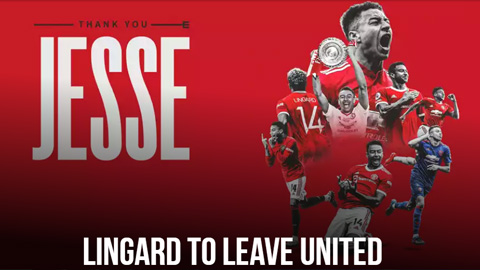 Lingard chính thức rời Man United sau 22 năm