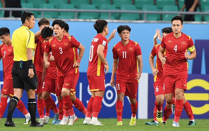 U23 Việt Nam sớm vượt lên dẫn trước - Ảnh: AFC 