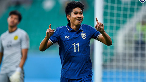 U23 Thái Lan lên đầu bảng sau chiến thắng đậm trước U23 Malaysia