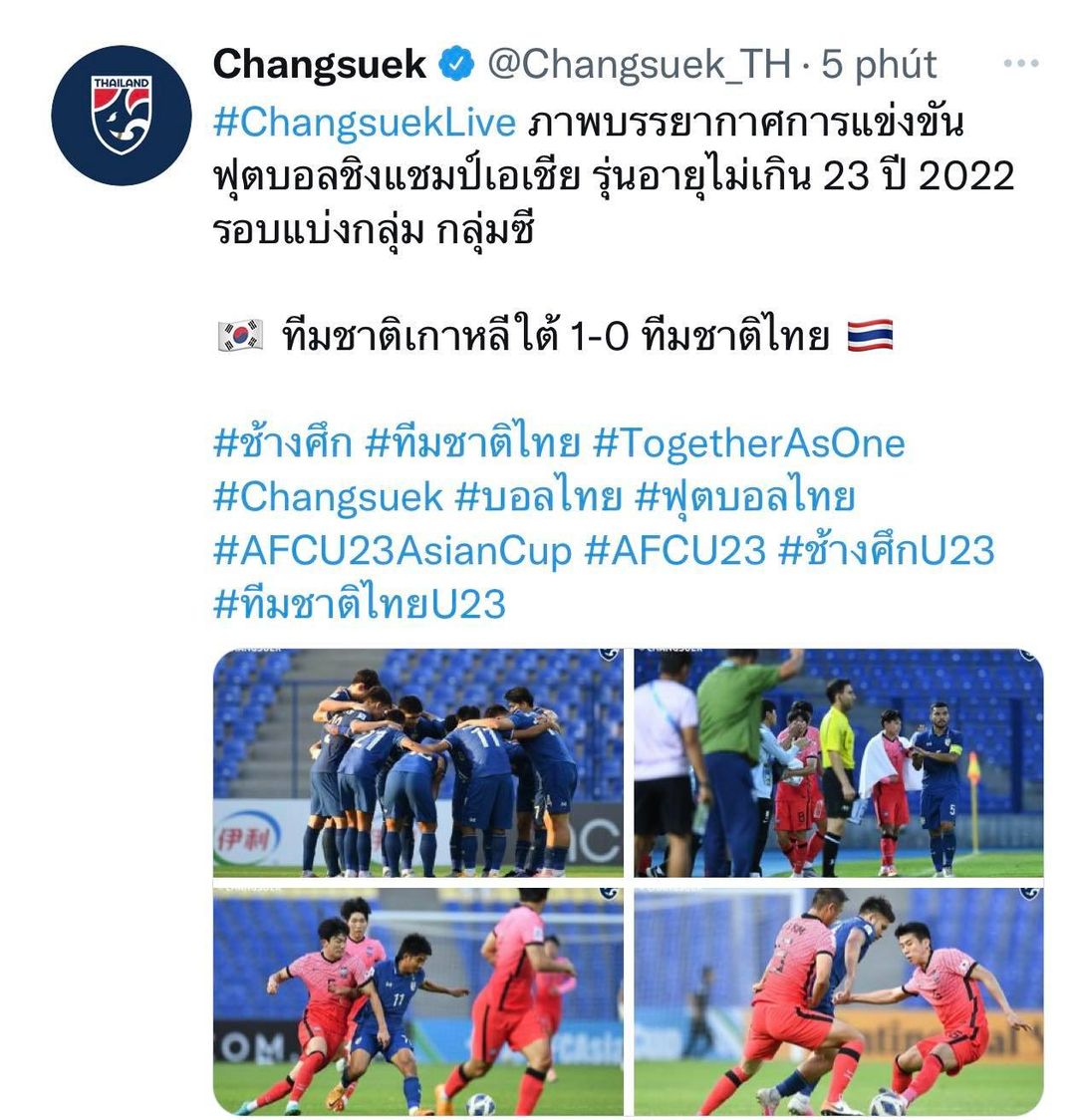 Trang fanpage Changsuek trên facebook của tuyển Thái Lan chặn NHM Việt Nam. Trang Twitter vẫn hoạt động bình thường  