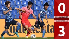 VIDEO bàn thắng U23 Hàn Quốc vs U23 Nhật Bản: 0-3 (Tứ kết U23 châu Á 2022)