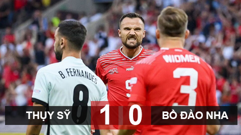 Kết quả Thụy Sỹ 1-0 Bồ Đào Nha: Thua đau ngày không Ronaldo Kết quả Thụy Sỹ 1-0 Bồ Đào Nha: Thua đau ngày không Ronaldo