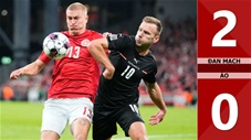 VIDEO bàn thắng Đan Mạch vs Áo: 2-0 (Vòng bảng Nations League 2022/23)