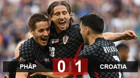 Kết quả Pháp 0-1 Croatia: Mbappe bất lực, Modric đánh sập Stade de France