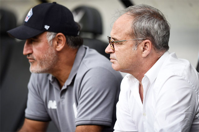 Cố vấn thể thao Luis Campos rất muốn người cũ Christophe Galtier (trái) dẫn dắt PSG
