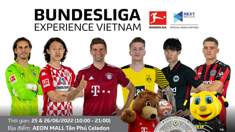 Thử tài bóng đá, gặp gỡ huyền thoại Bundesliga tại sự kiện Bundesliga Experience Vietnam