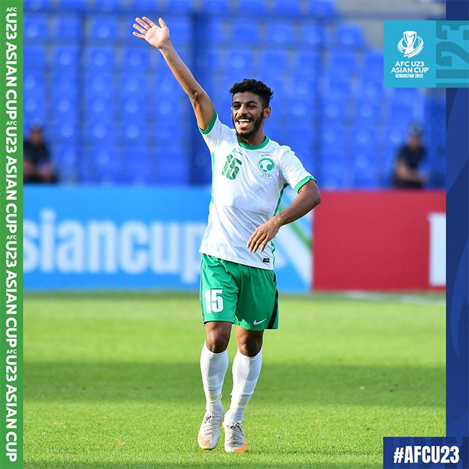 Niềm vui của cầu thủ U23 Saudia Arabia