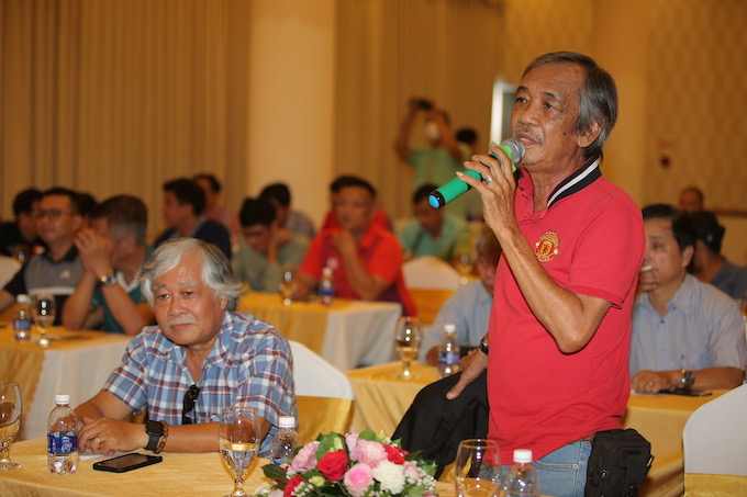 Nhà báo Dư Hải chia sẻ những vấn đề của bóng đá Việt Nam trong thời gian qua. Ảnh: Dũng Phương