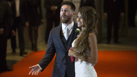 Messi và vợ Antonela Roccuzzo